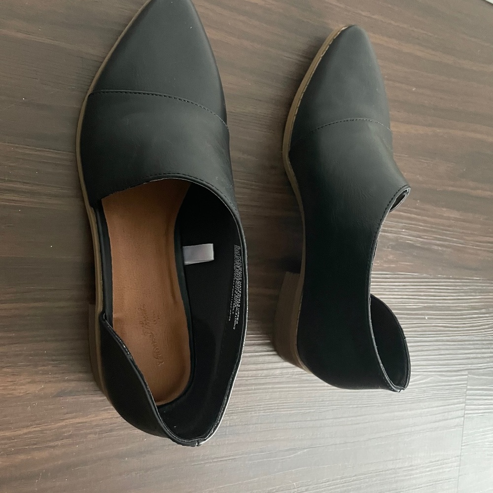 Universal Thread Black Open Shoes Boots Size 9